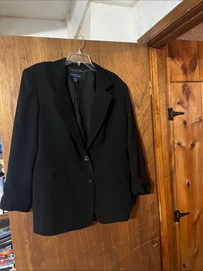 Charter Club Black Womens Blazer